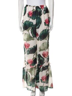 ADRIANA DEGREAS Floral Pants